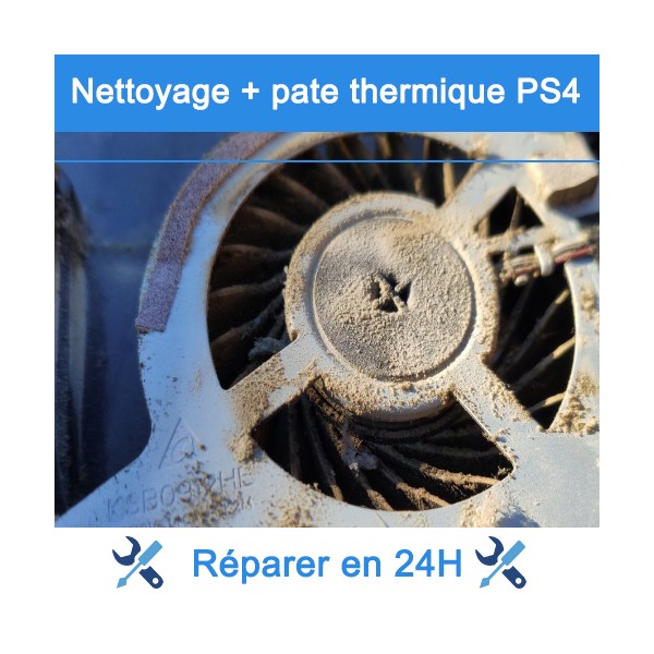 Nettoyage / remplacement pâte thermique PS4 Paris