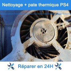 Nettoyage - remplacement pâte thermique PS4